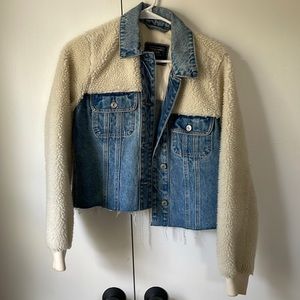 Like New Abercrombie and Fitch Jean and Sherpa Jacket
